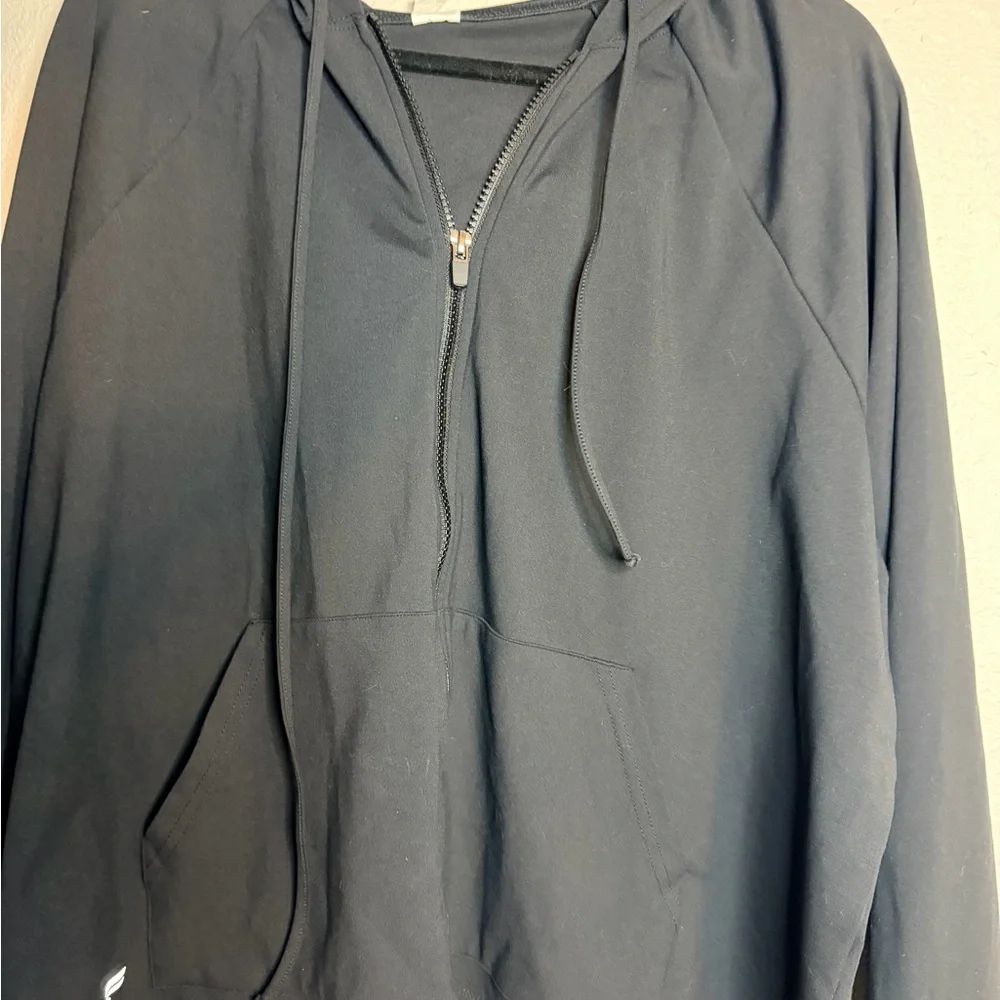 Black Fabletics Women’s 2xl Hooded Jackets Full Zip Long - Picture 6 of 6